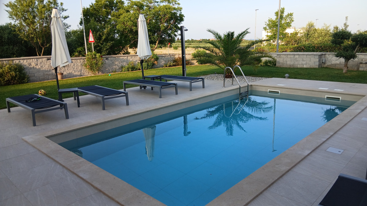 Luxury pool at Croatia vacation sumer time