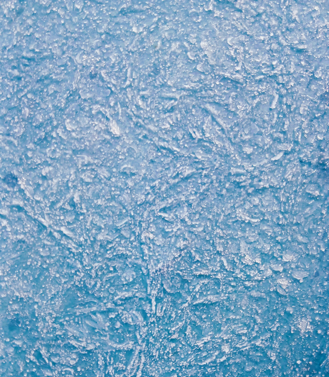 Frozen macro texture