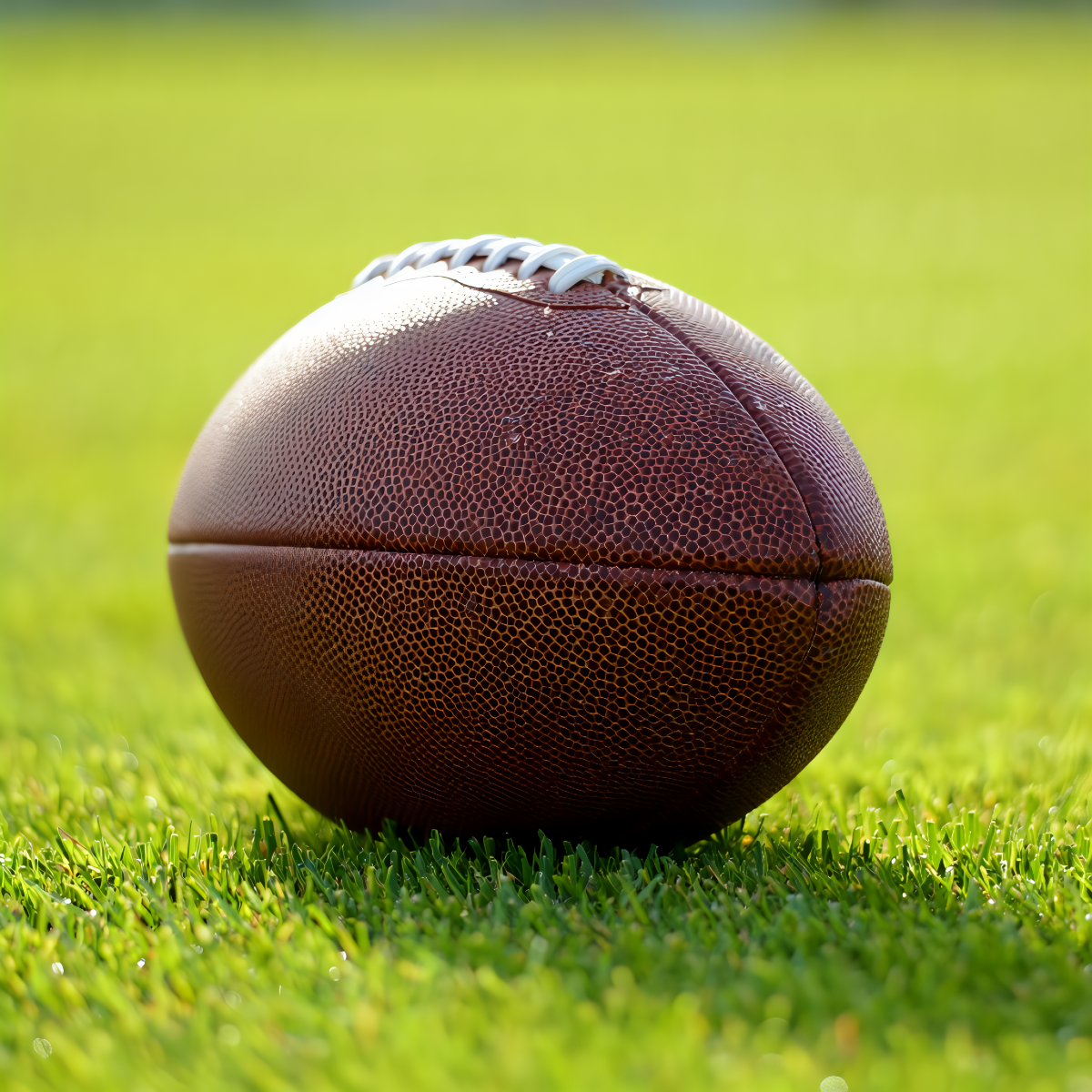 Brown rugby ball