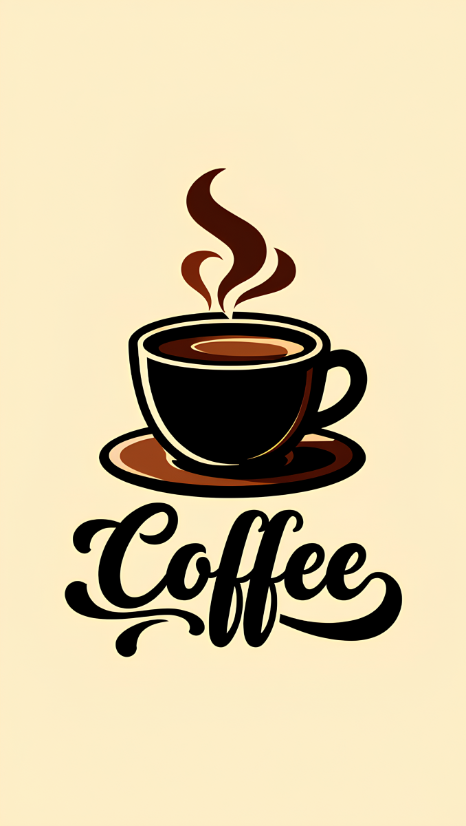 A vector illustration of a coffee cup logo design