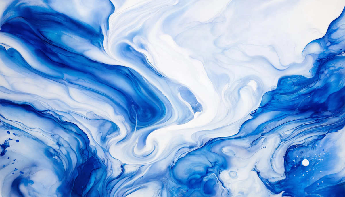 Flowing Blue Abstract