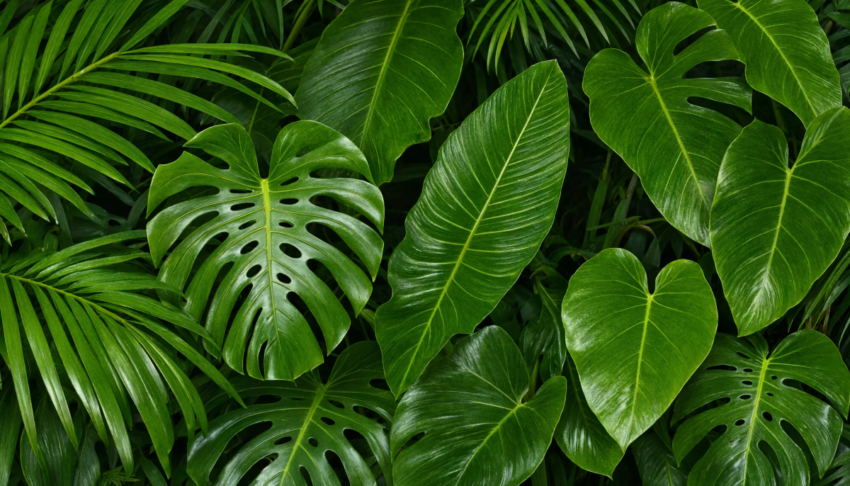 Tropical Leaves Background