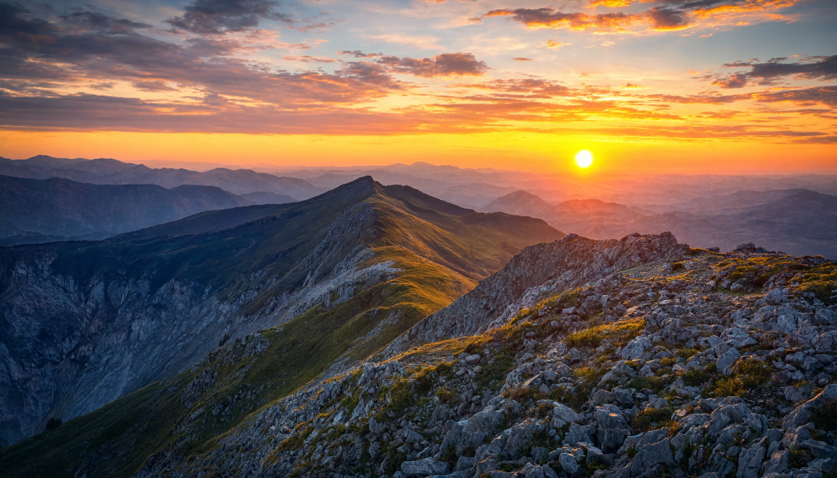 Mountain Ridge Sunset