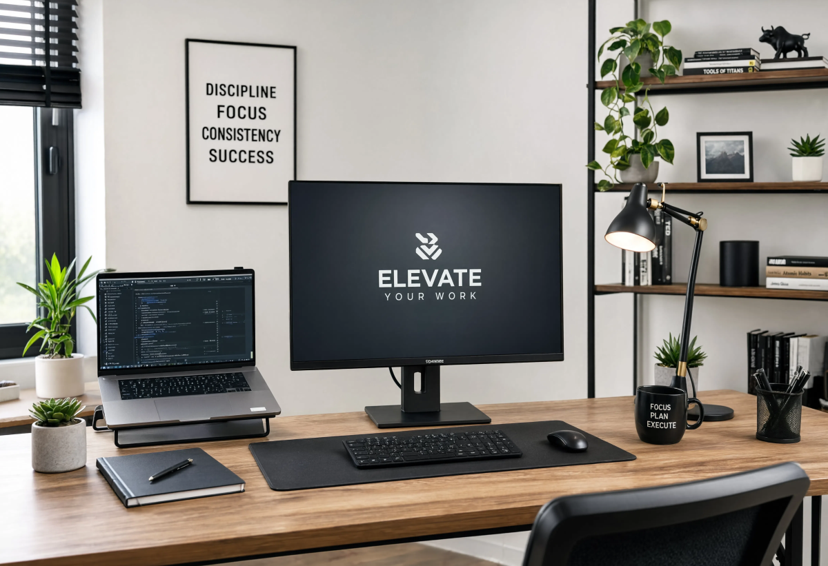 Modern office workspace