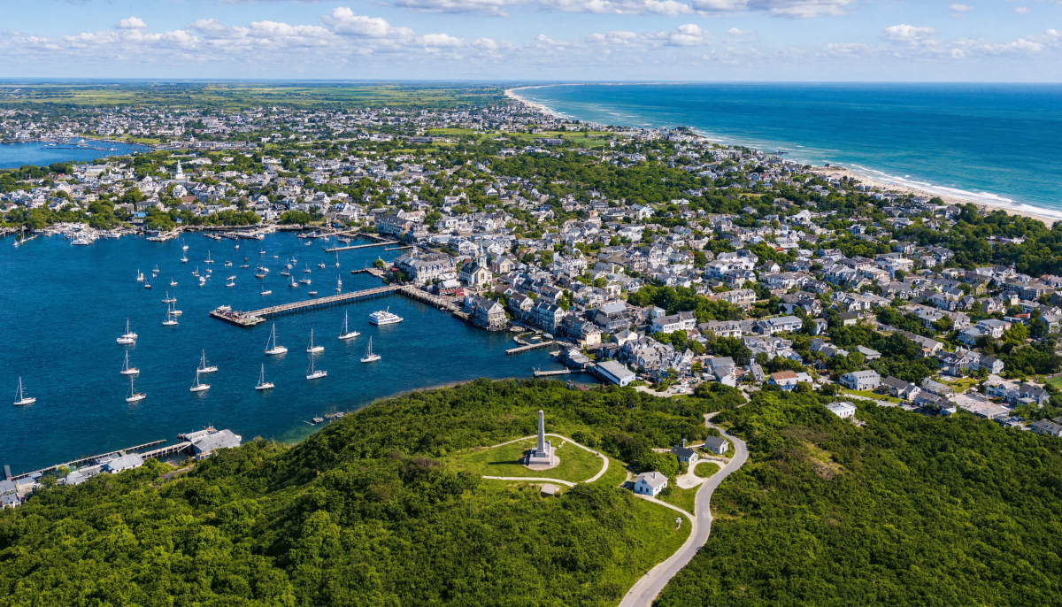 Aerial Coastal Town 2