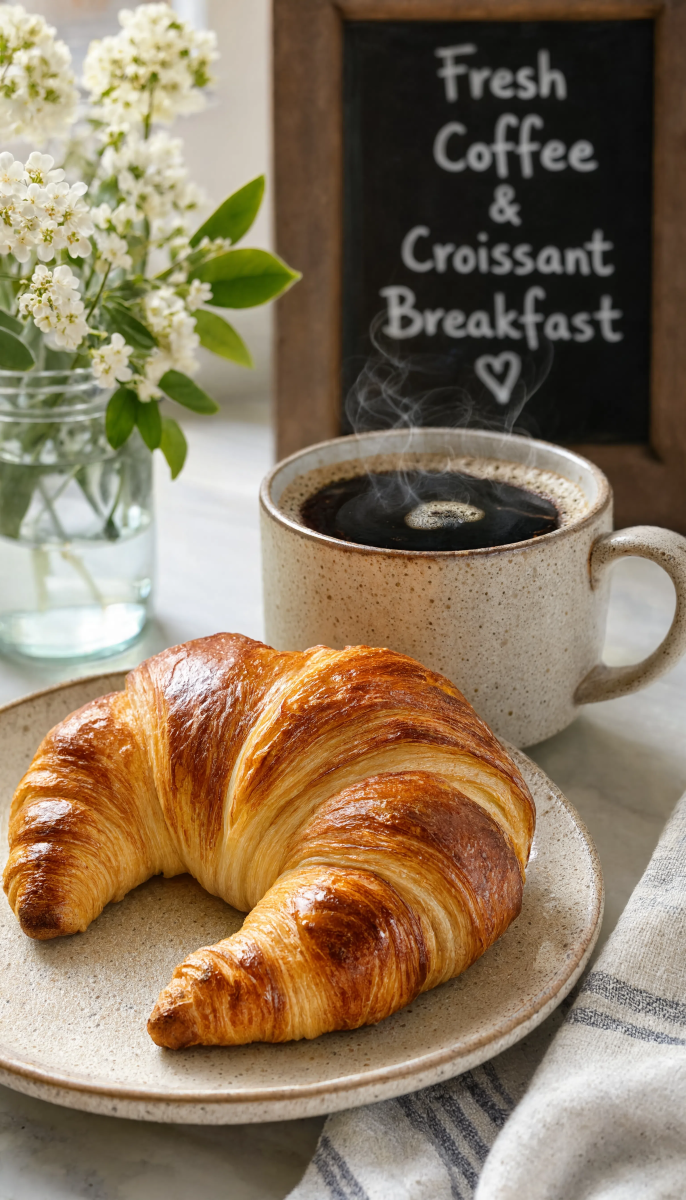 Coffee Croissant Breakfast