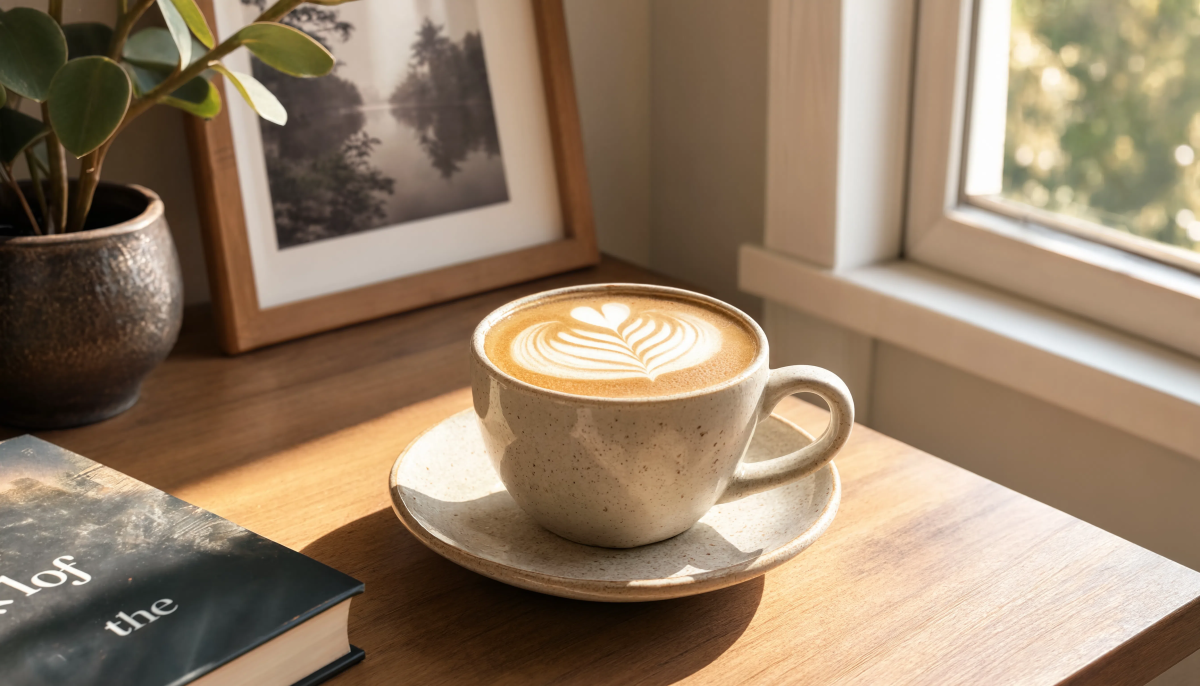 Coffee Near Window Light