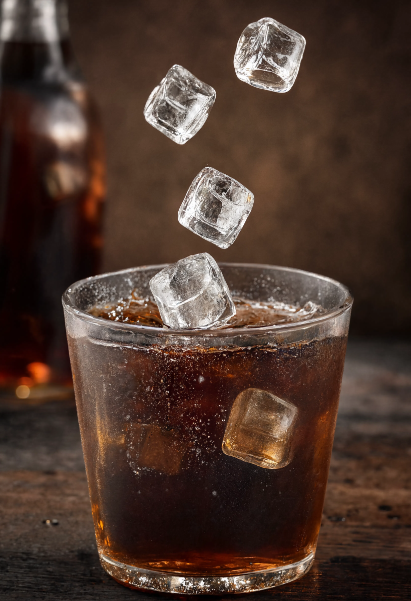 Ice in Coca Cola