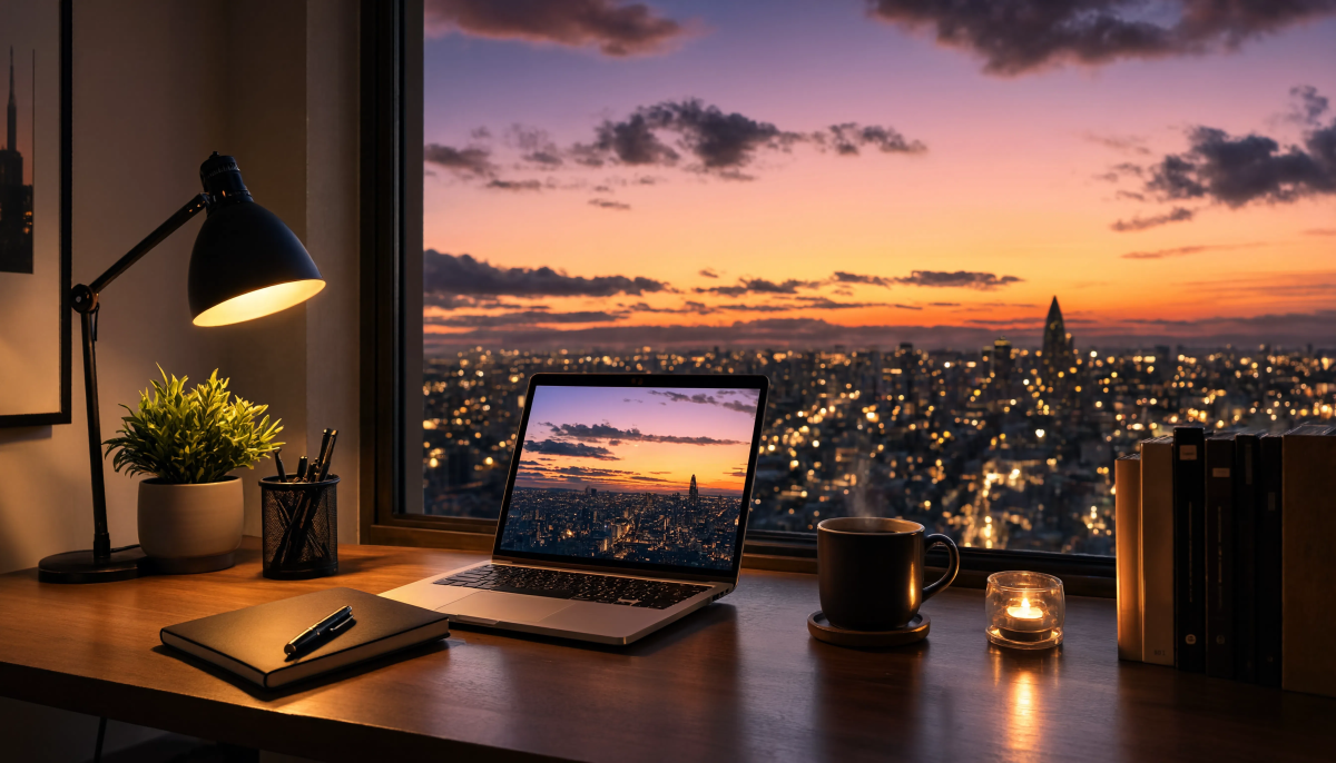Workspace evening
