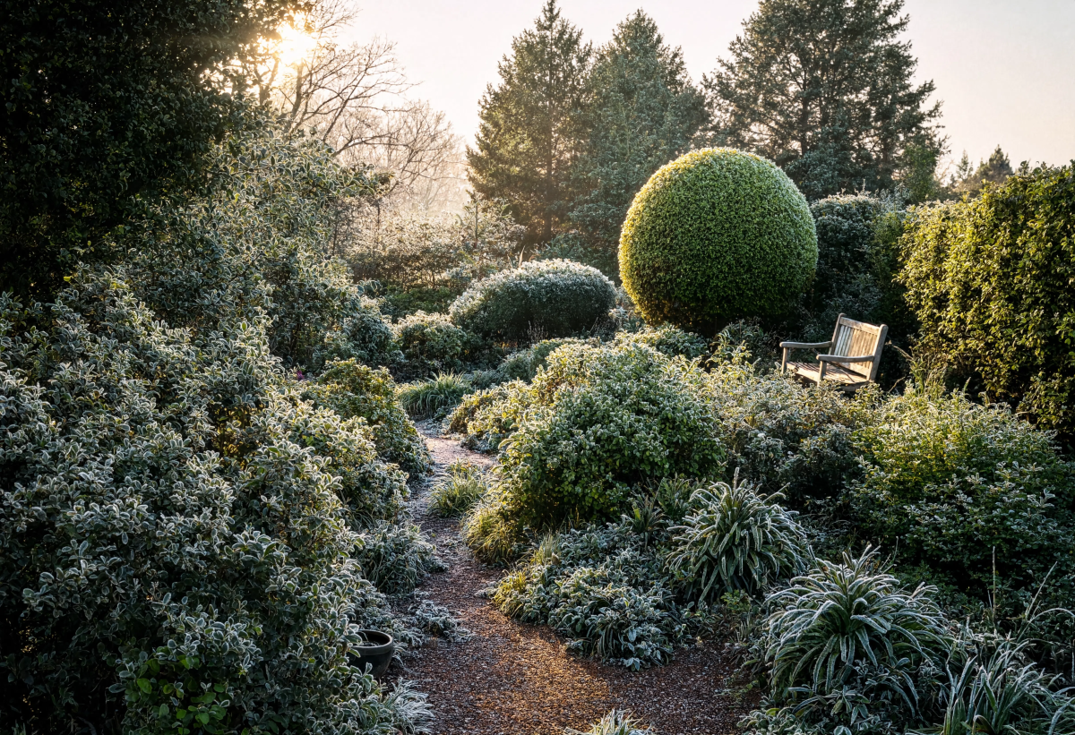 Garden Morning Winter