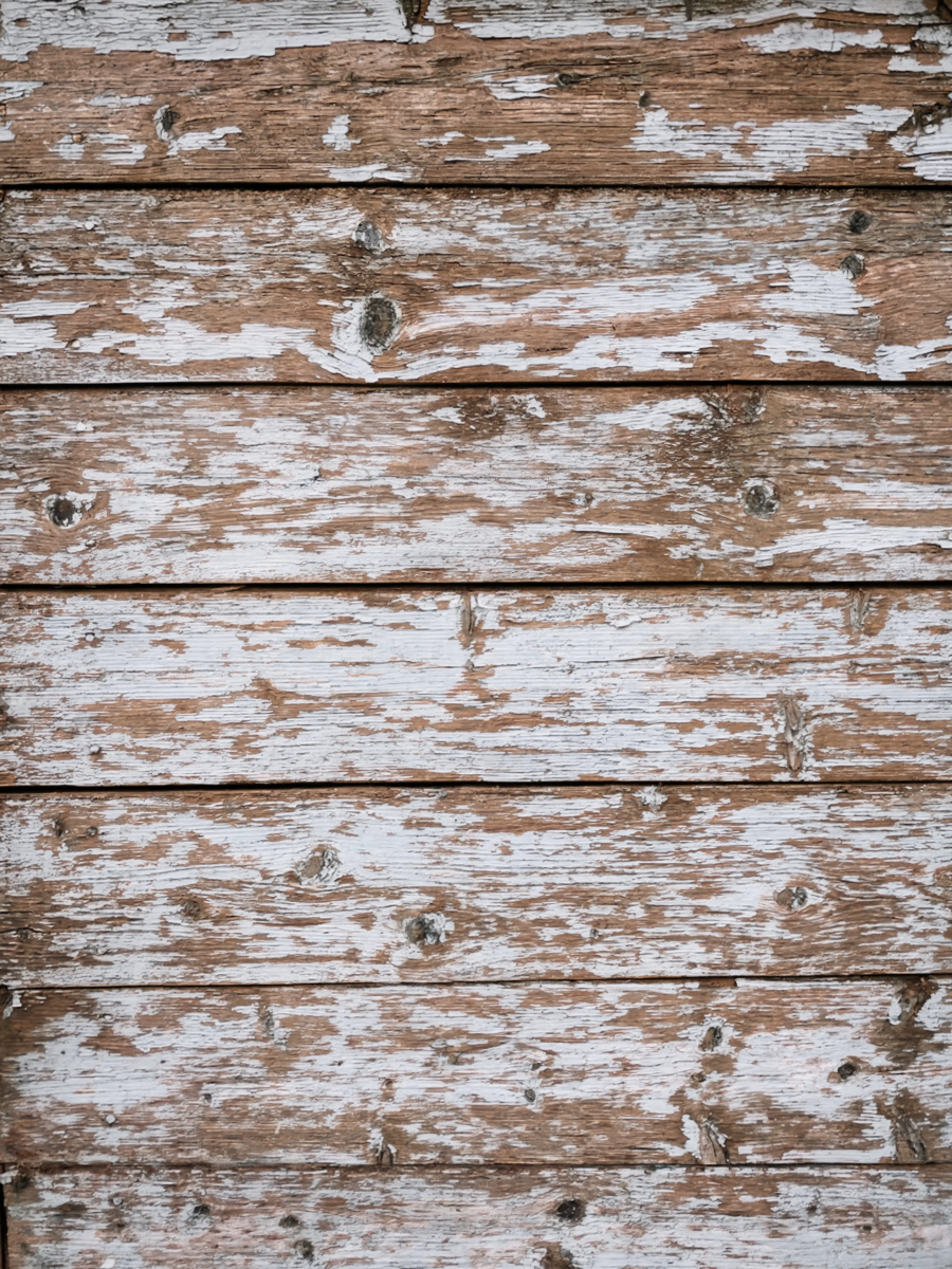 Brown Wood  White Paint