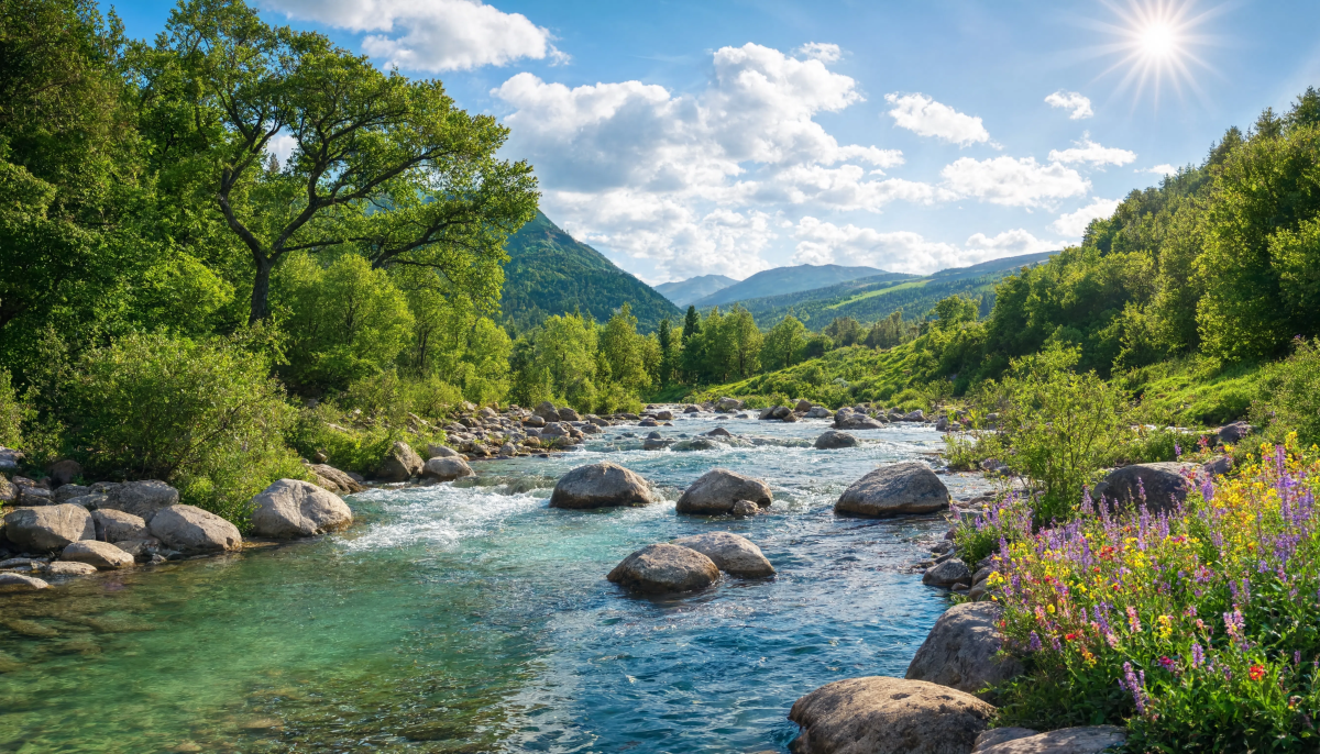Beautiful River Background 2