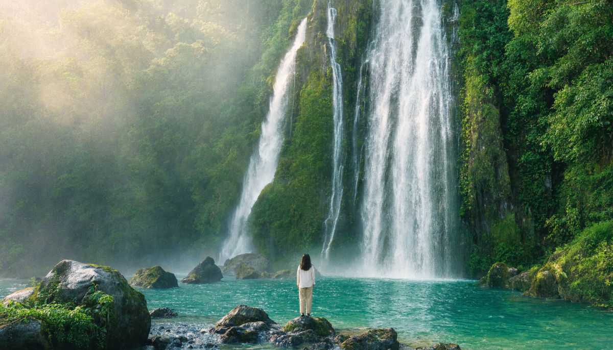 Beautiful Waterfall Background