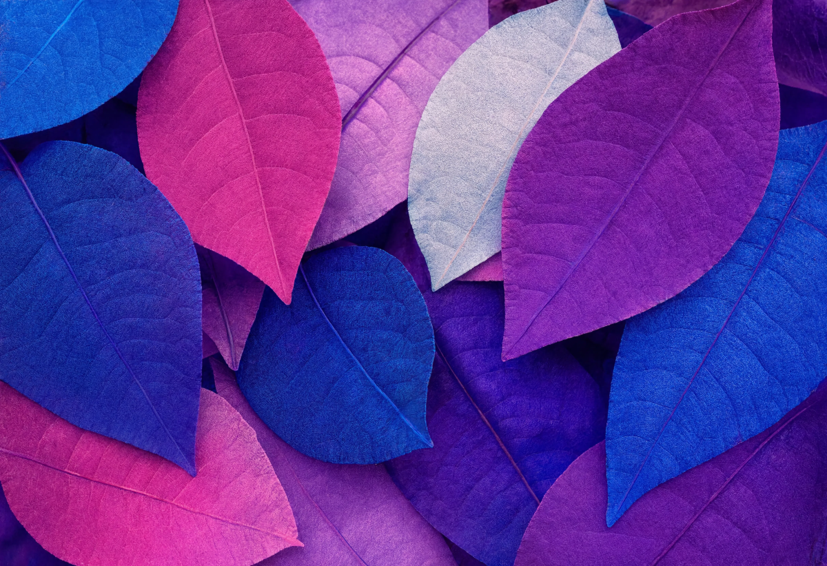 Toned Leaf Macro Flat Lay