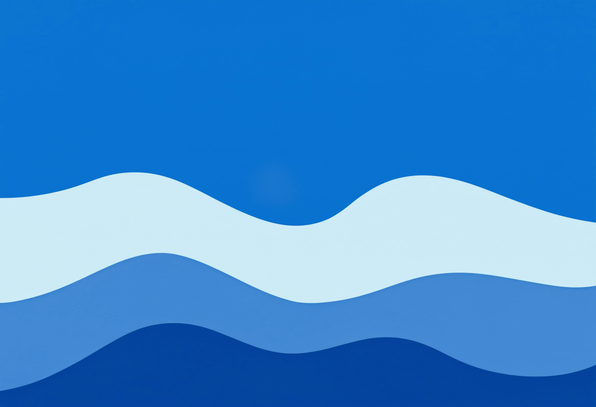 Flat Blue Wave Background