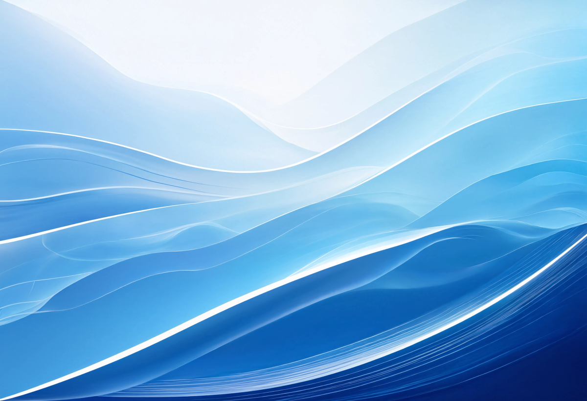 Abstract Curved Wave Backdrop