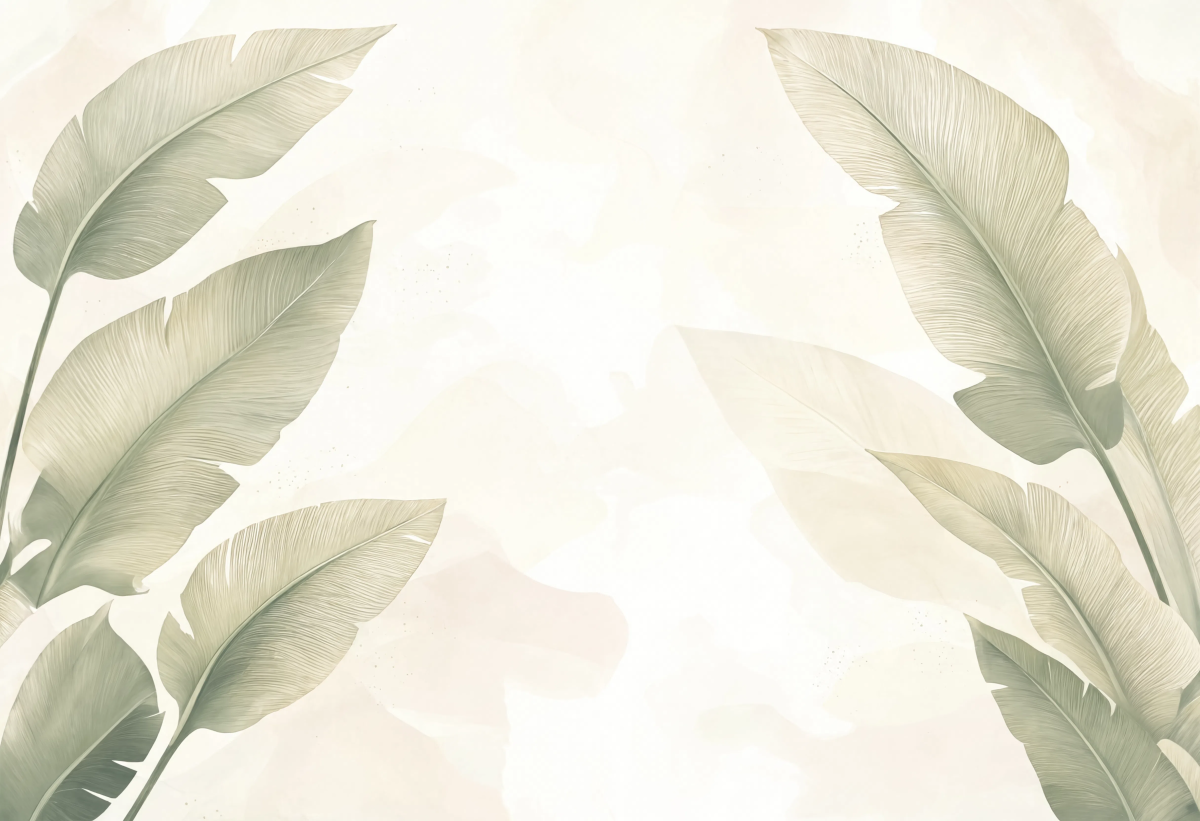 Creamy Bird Of Paradise Leaf