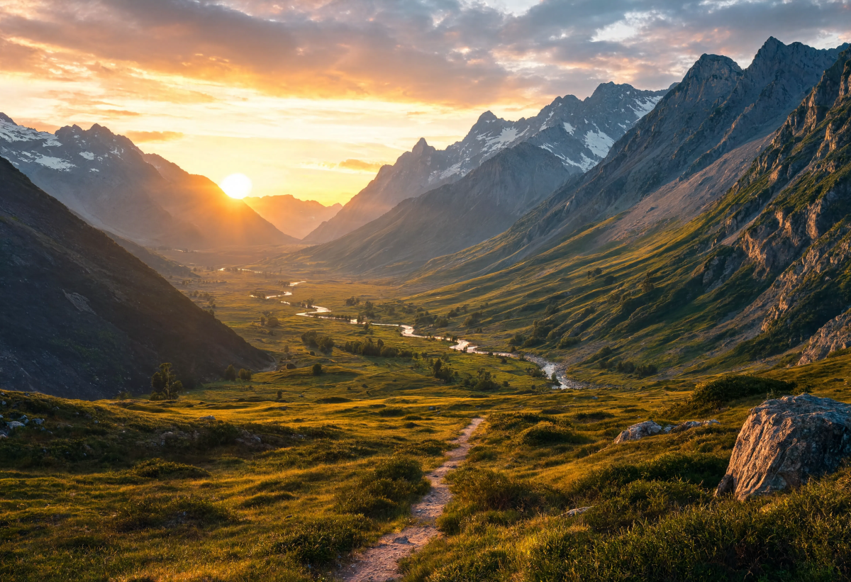 Beautiful Valley Evening