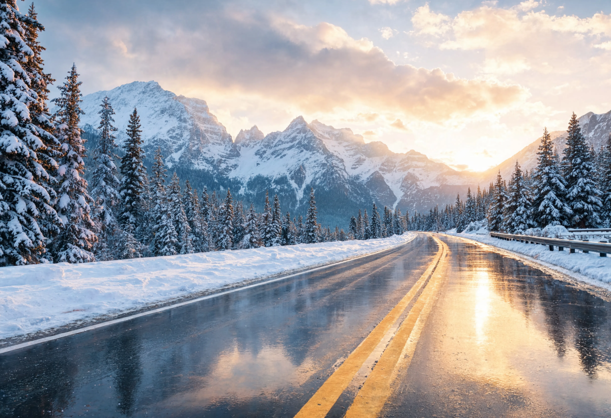Beautiful Road Reflection