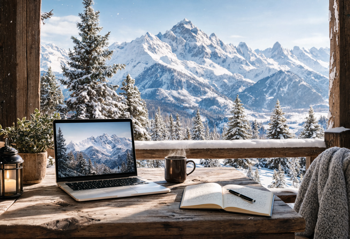 Beautiful Workspace Winter