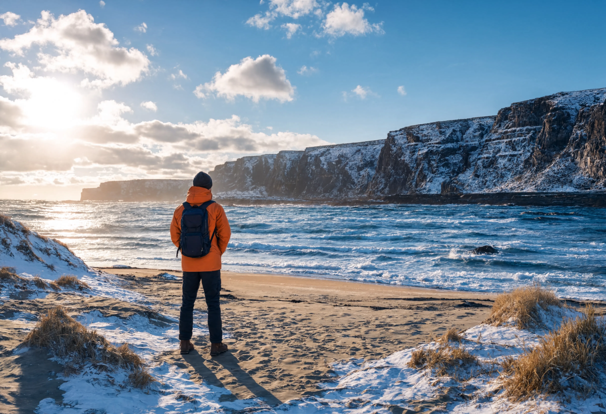 Bright Beach Moment Winter