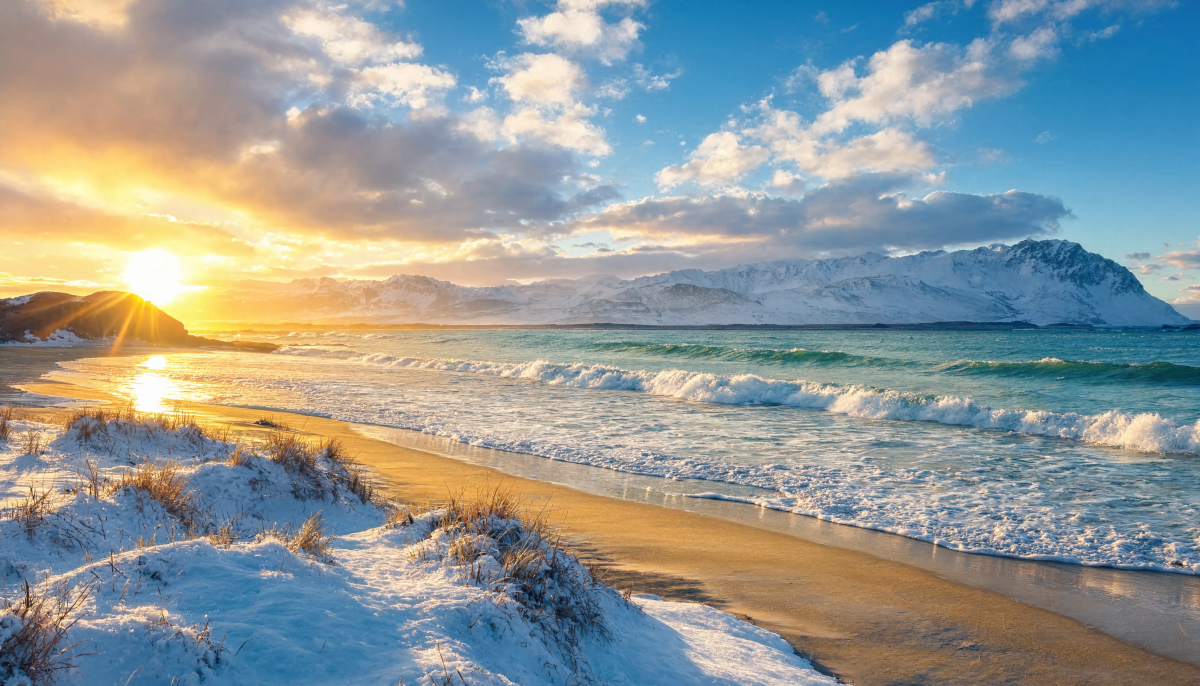 Bright Beach Background