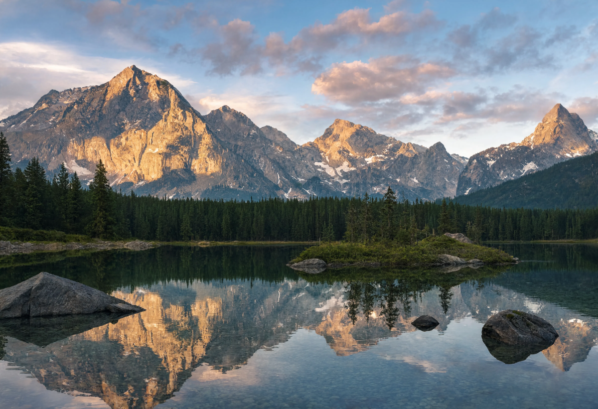Nature composition scenic