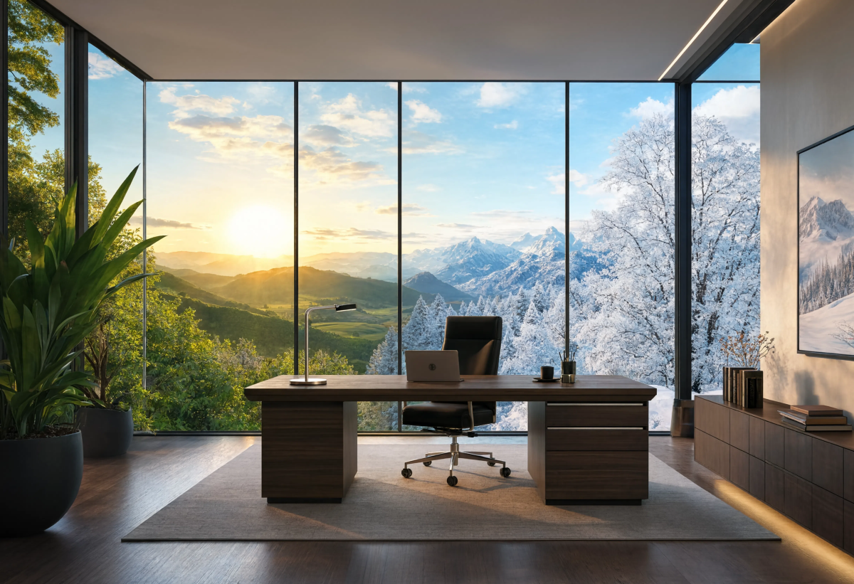 Beautiful office Dream season wallpaper