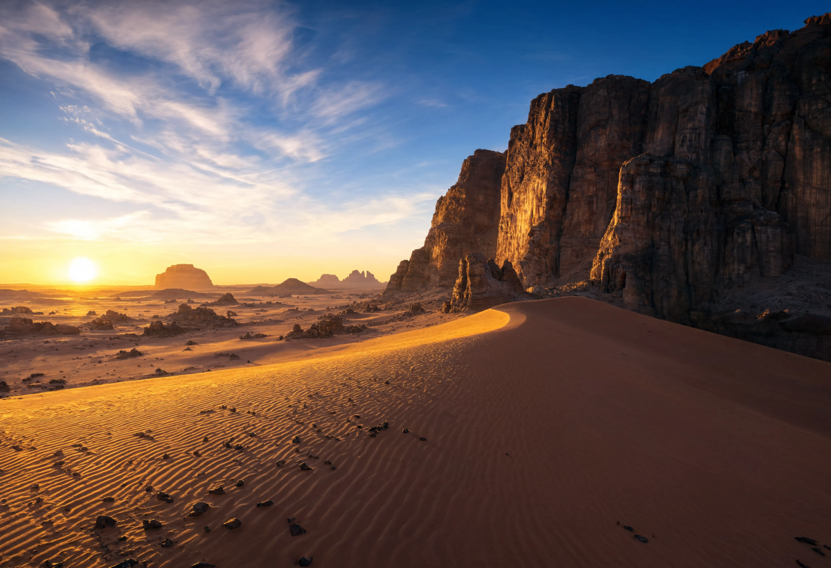 Beautiful desert perspective