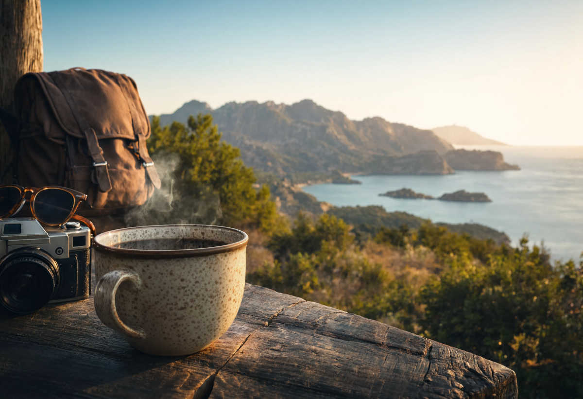 Beautiful coffee escape
