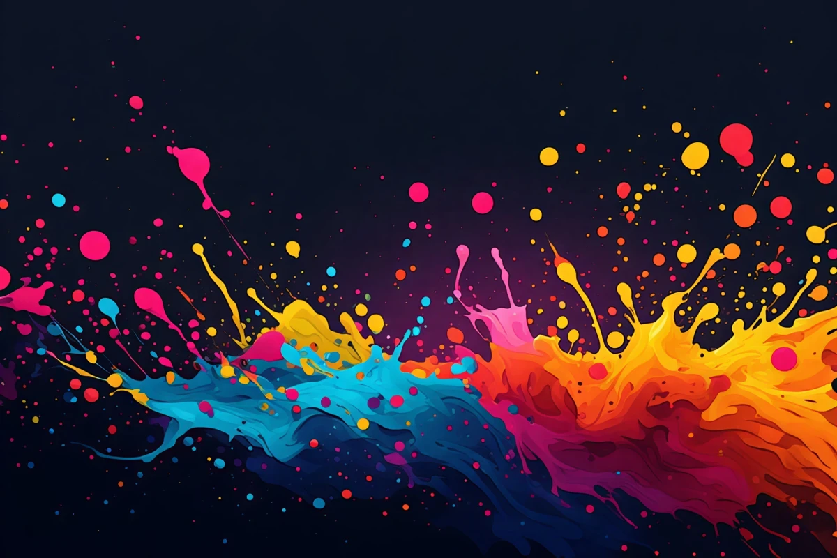 Colorful Abstract Splash Wallpaper