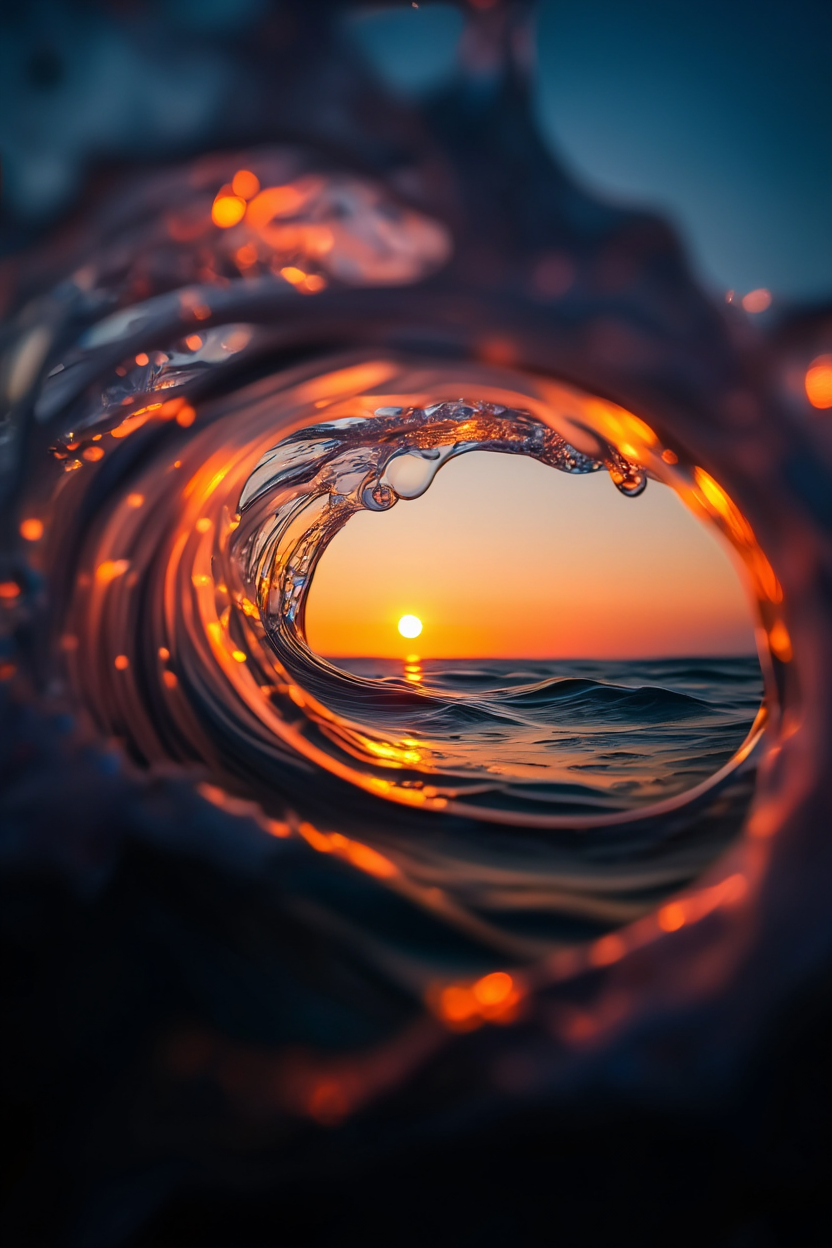A clear glass lightbulb standing upright on a mossy forest