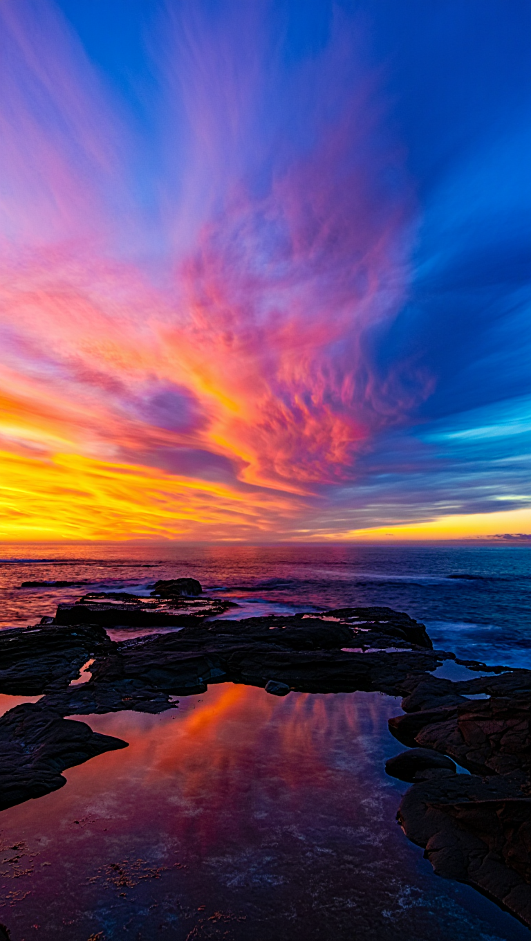 A breathtaking coastal landscape photography
