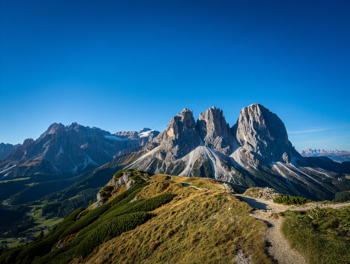 A breathtaking landscape photograph of the Dolomite Mountains