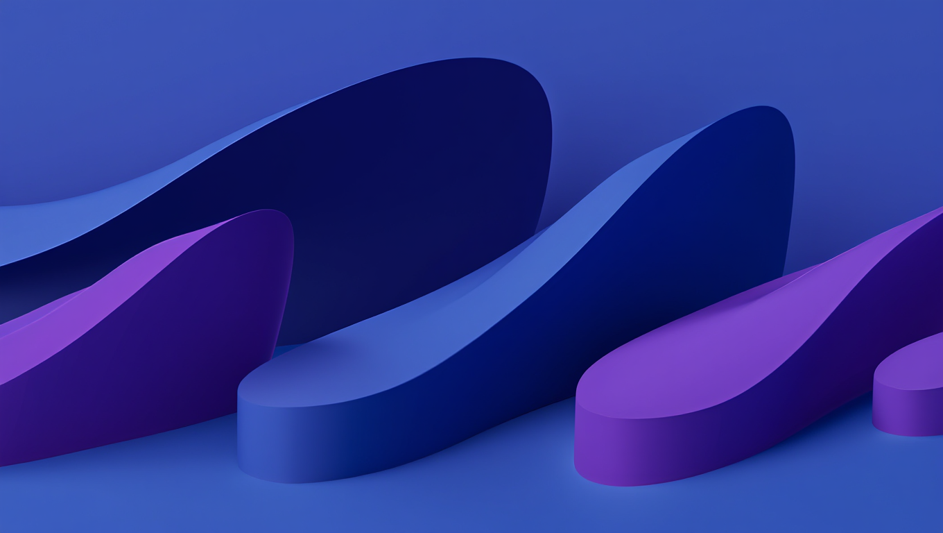 A 3D rendered abstract digital artwork