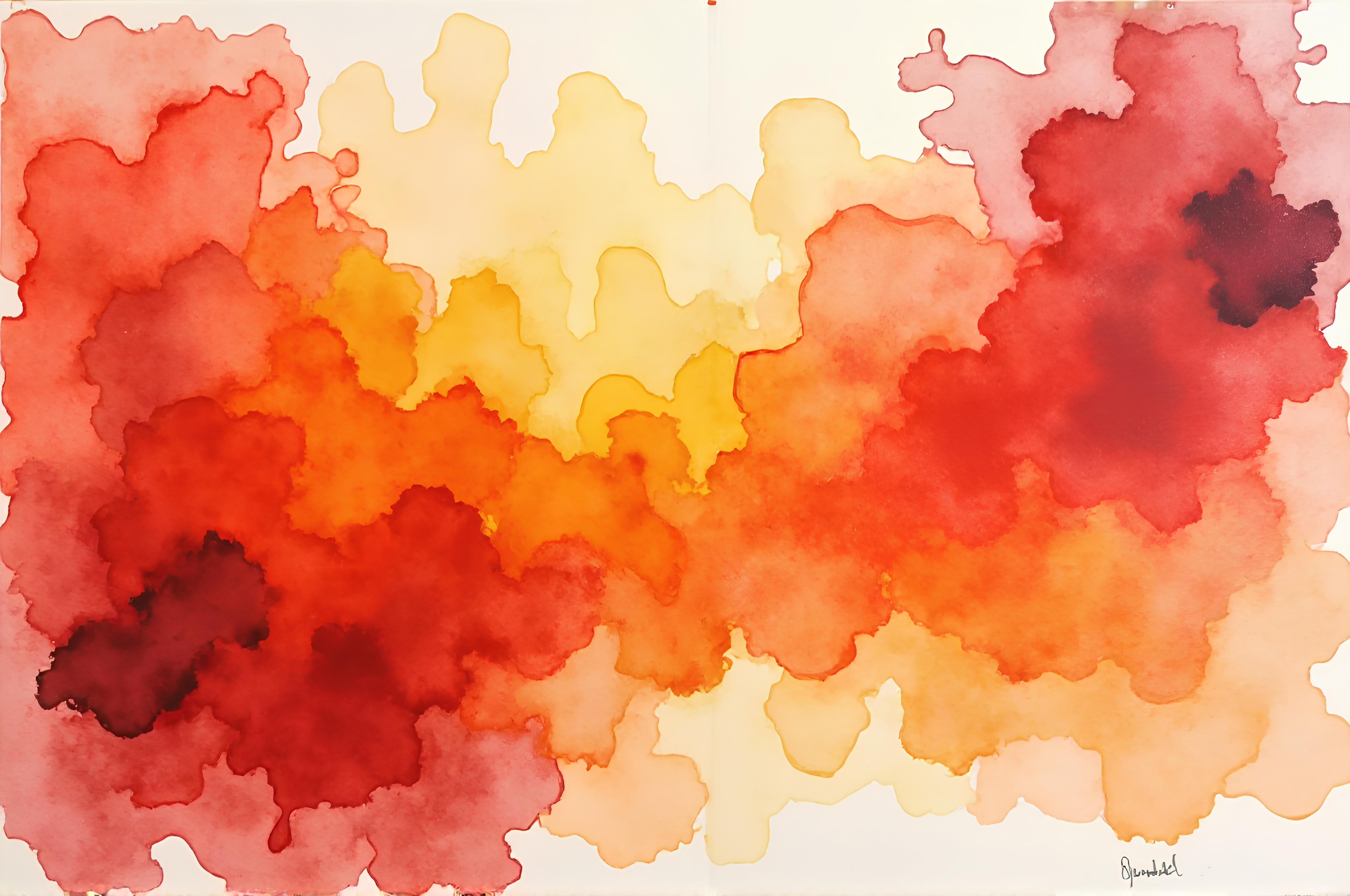 Watercolor painting of a vibrant colors